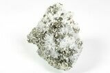 Gleaming Pyrite Crystals with Quartz Crystals - Peru #238933-2